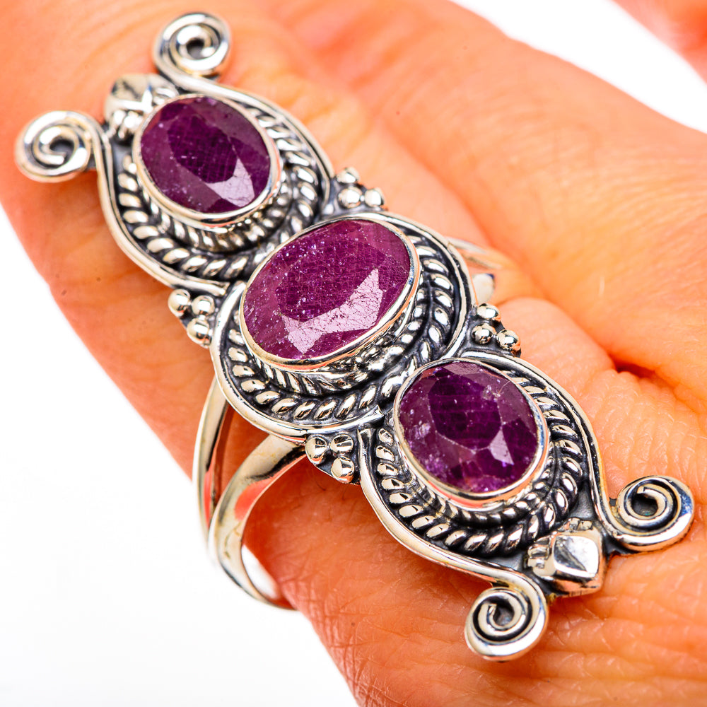Ruby Rings handcrafted by Anasilvercos - RING100443