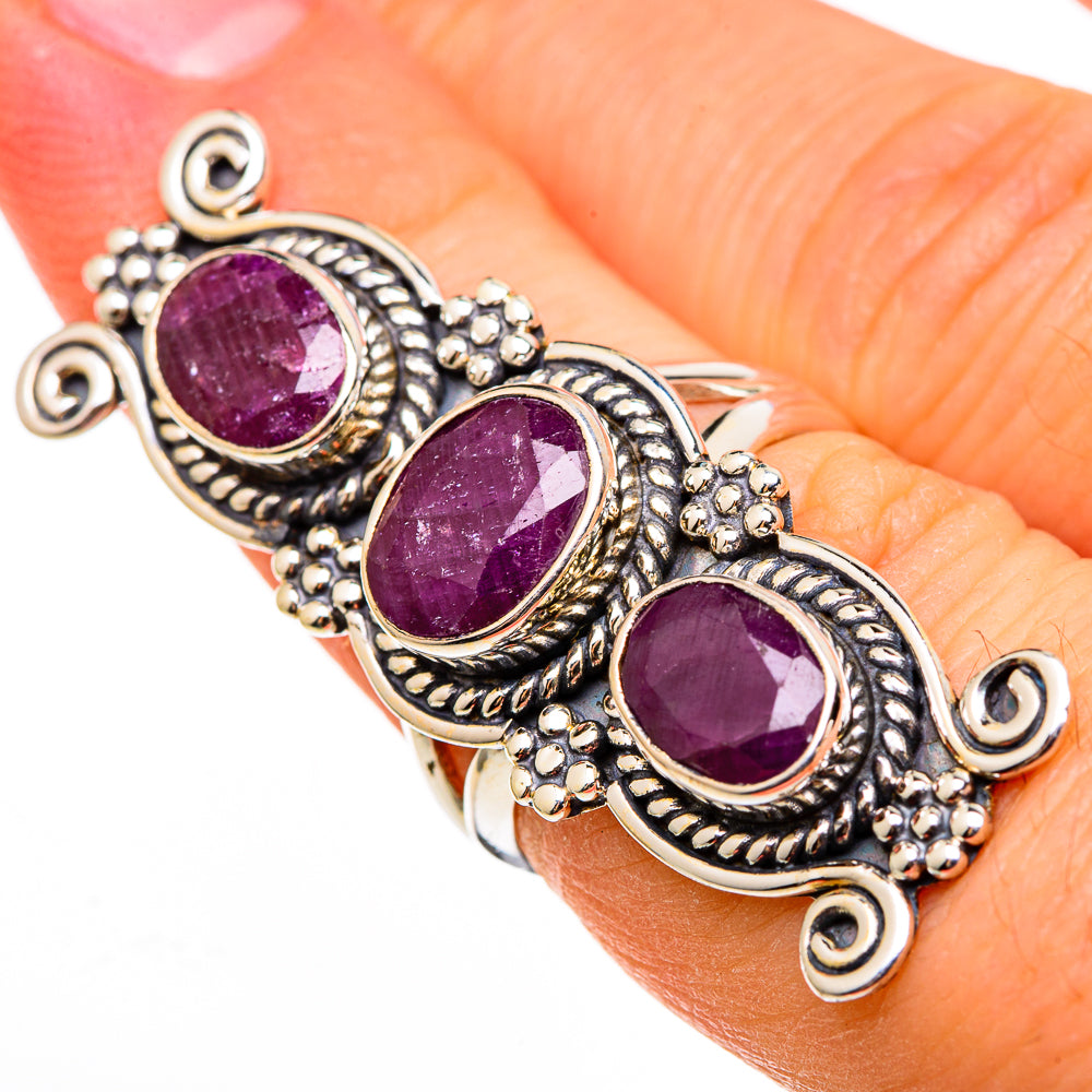 Ruby Rings handcrafted by Anasilvercos - RING100449