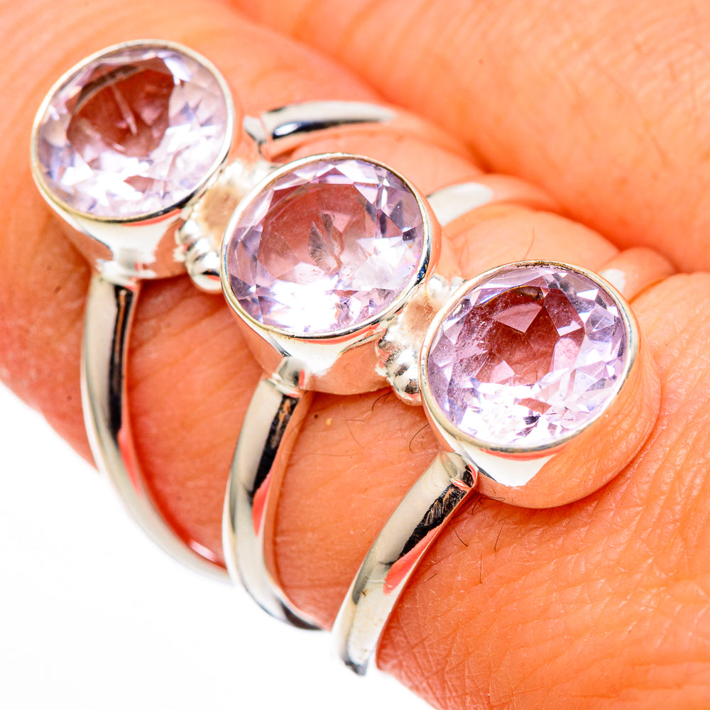 Kunzite Rings handcrafted by Anasilvercos - RING100461
