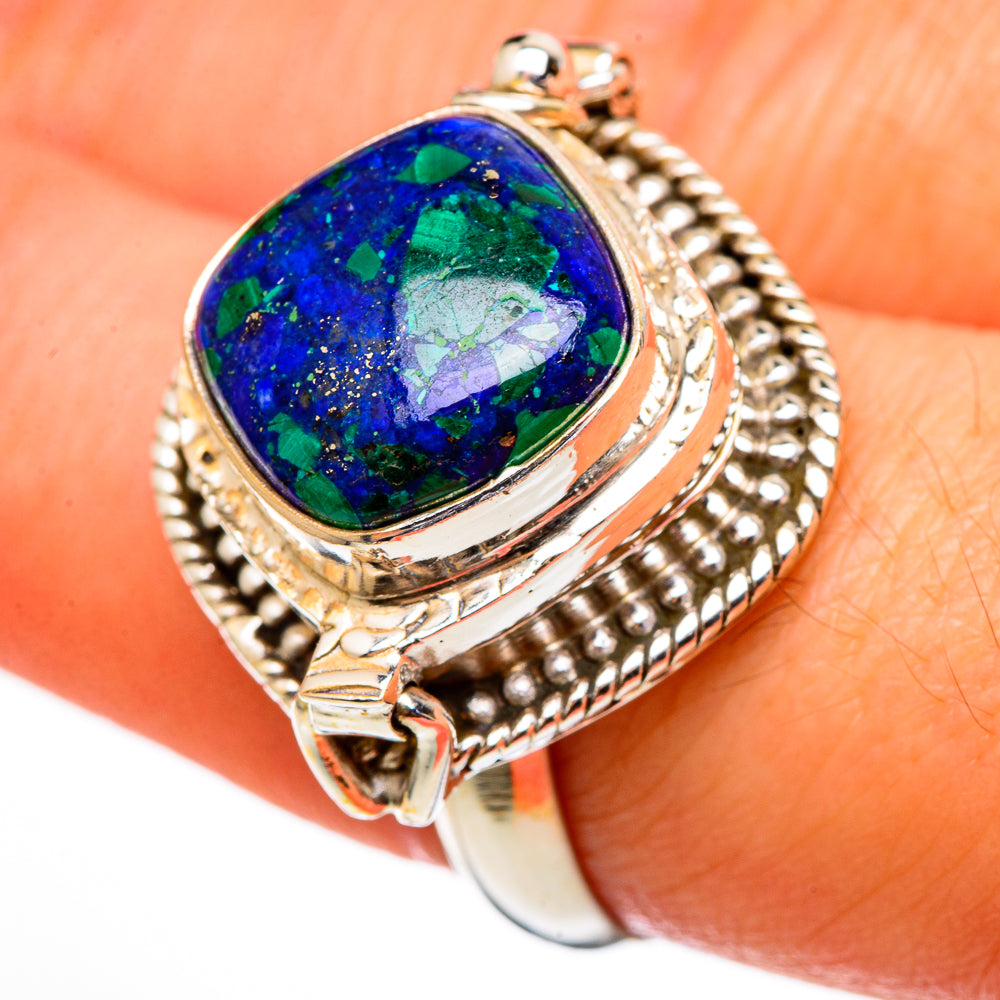 Azurite Rings handcrafted by Anasilvercos - RING100480