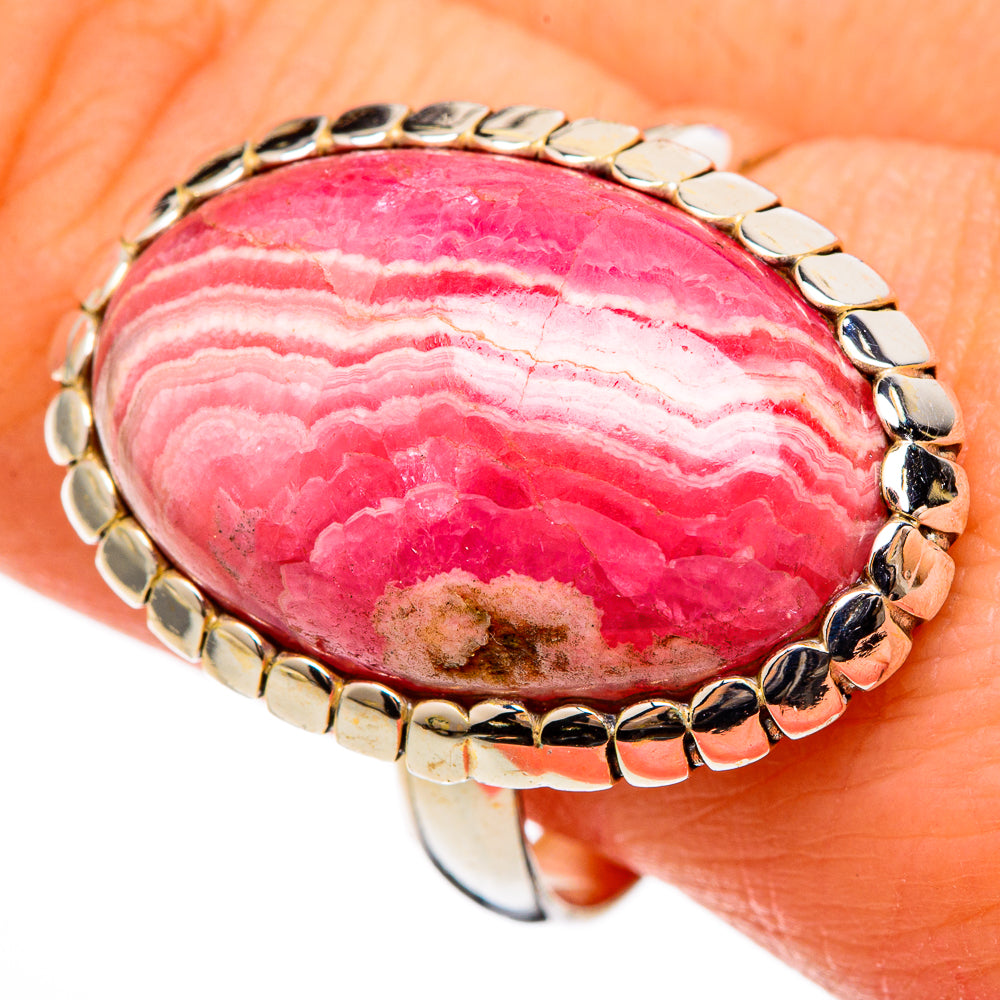 Rhodochrosite Rings handcrafted by Anasilvercos - RING100490