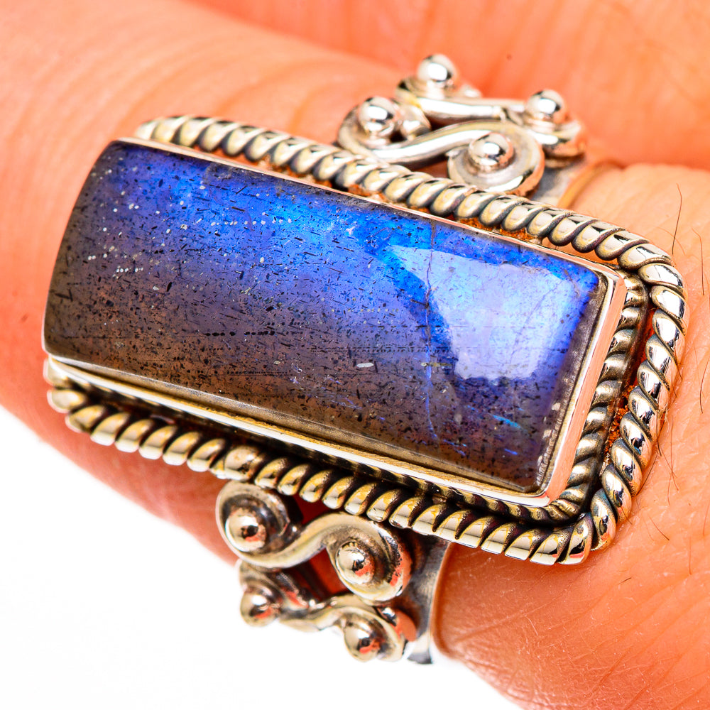 Labradorite Rings handcrafted by Anasilvercos - RING100496