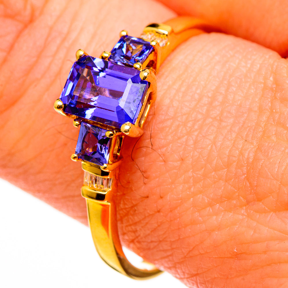 Tanzanite Rings handcrafted by Anasilvercos - RING100560