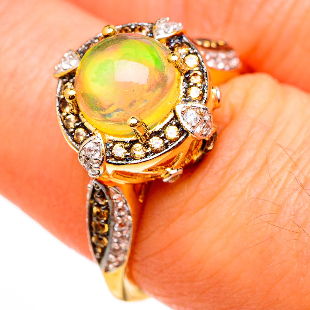 Ethiopian Opal Rings handcrafted by Anasilvercos - RING100562