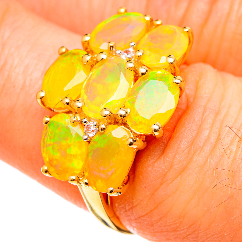 Ethiopian Opal Rings handcrafted by Anasilvercos - RING100563