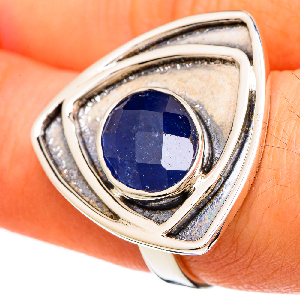 Sapphire Rings handcrafted by Anasilvercos - RING100574