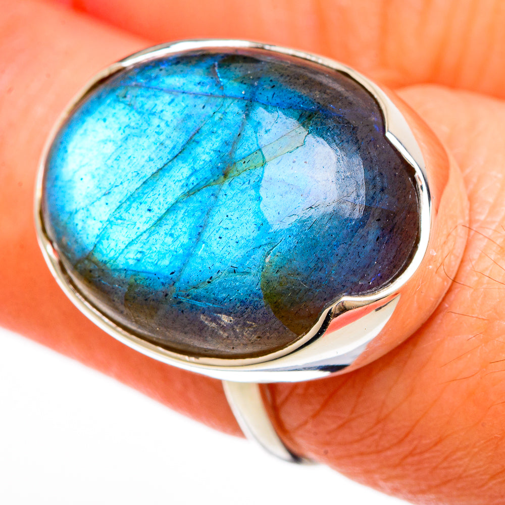 Labradorite Rings handcrafted by Anasilvercos - RING100577