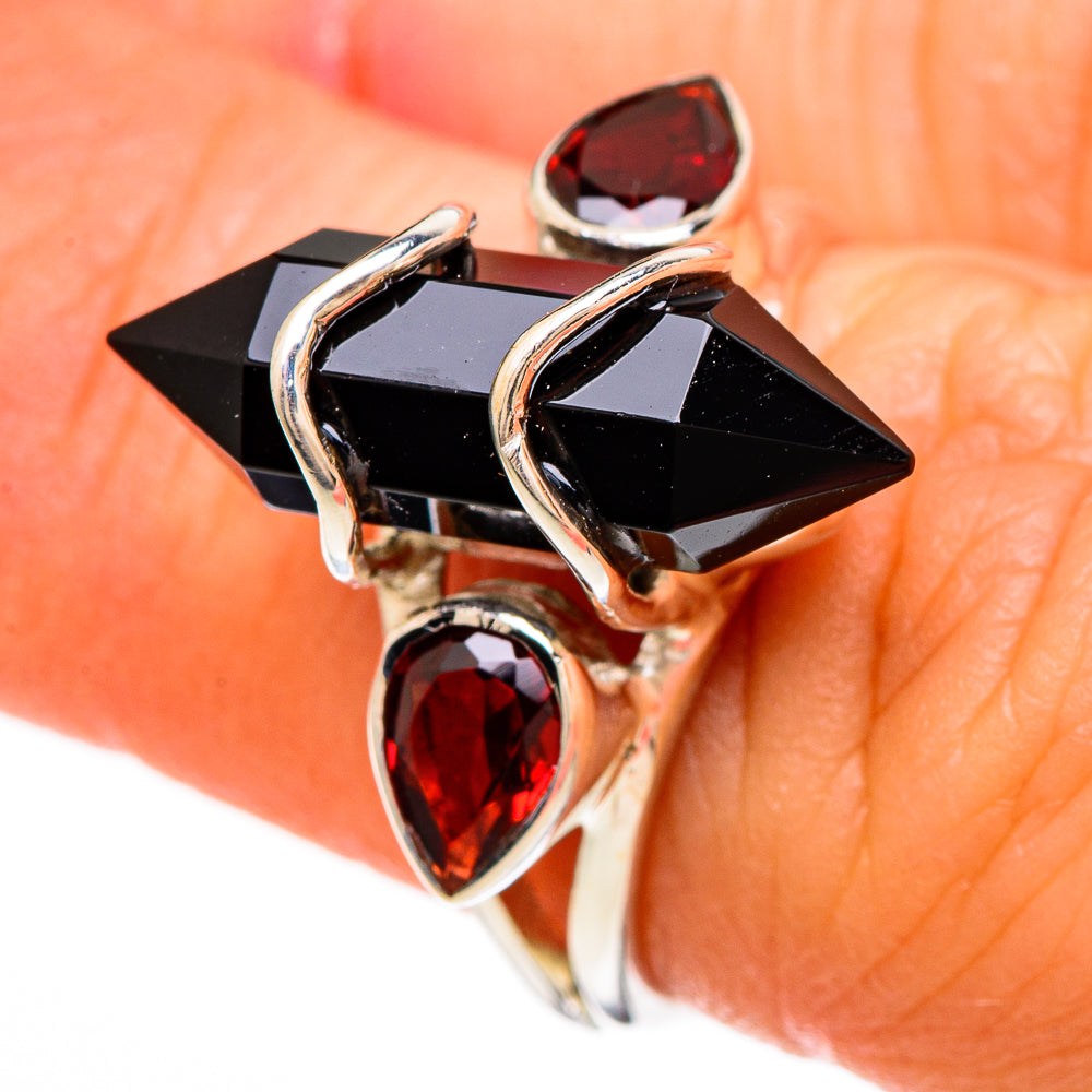 Black Onyx Rings handcrafted by Anasilvercos - RING100595