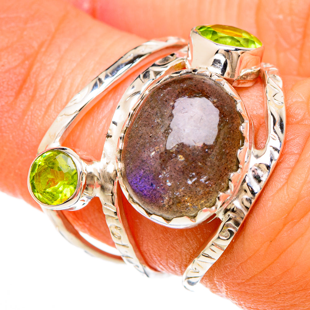 Labradorite Rings handcrafted by Anasilvercos - RING100599