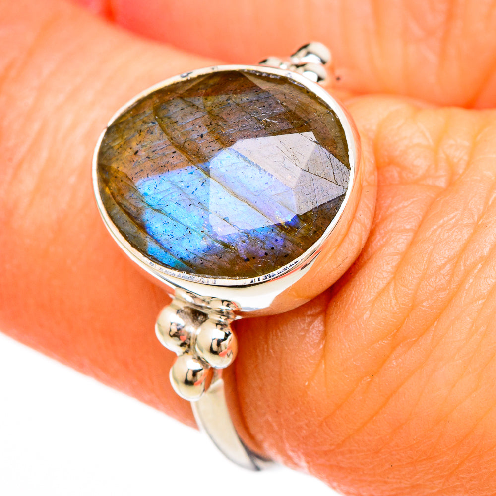 Labradorite Rings handcrafted by Anasilvercos - RING100600