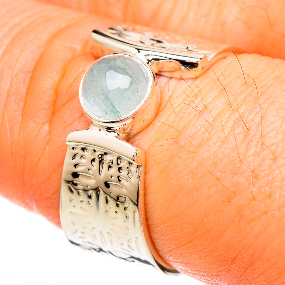 Aquamarine Rings handcrafted by Anasilvercos - RING100647
