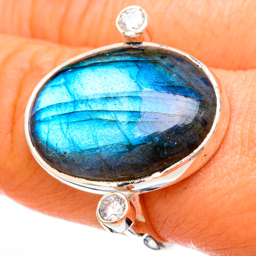 Labradorite Rings handcrafted by Anasilvercos - RING100667