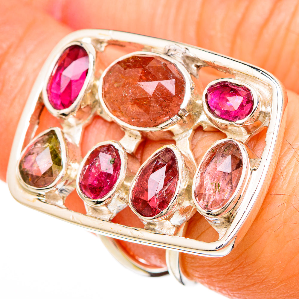 Pink Tourmaline Rings handcrafted by Anasilvercos - RING100677