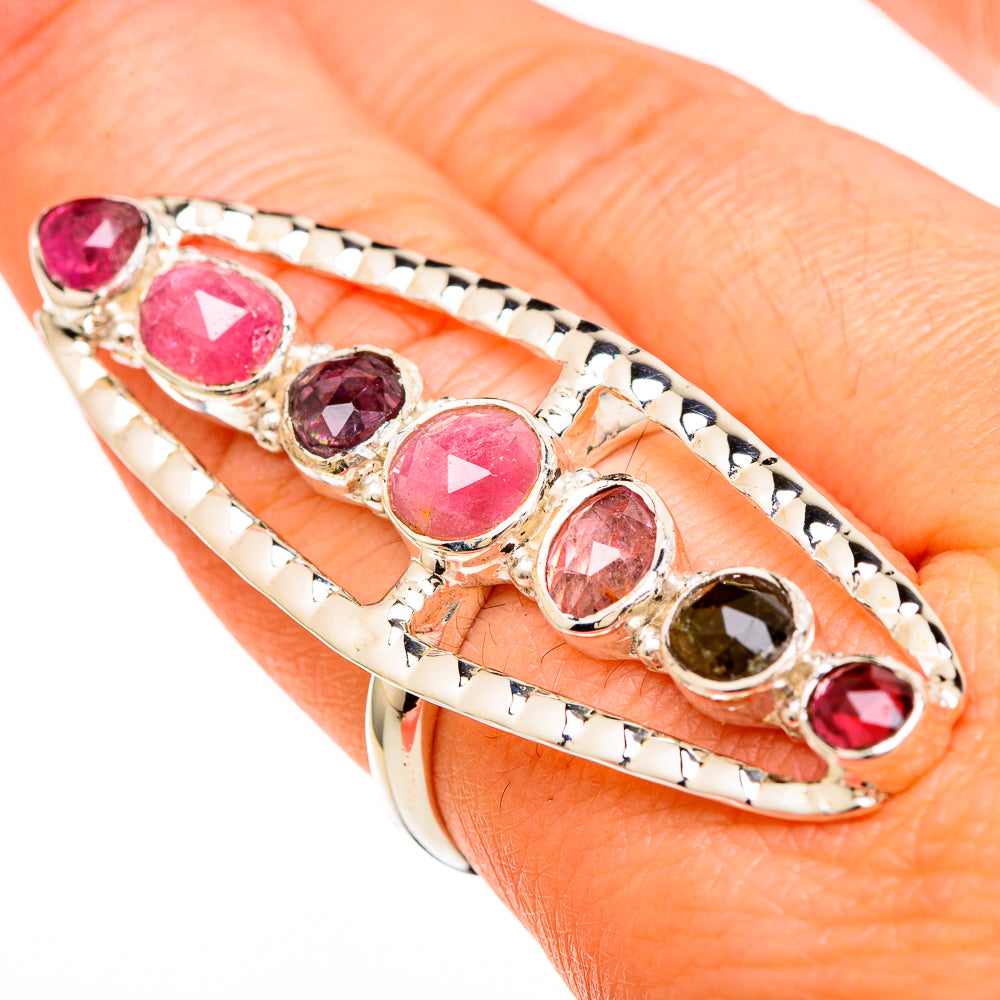 Pink Tourmaline Rings handcrafted by Anasilvercos - RING100692