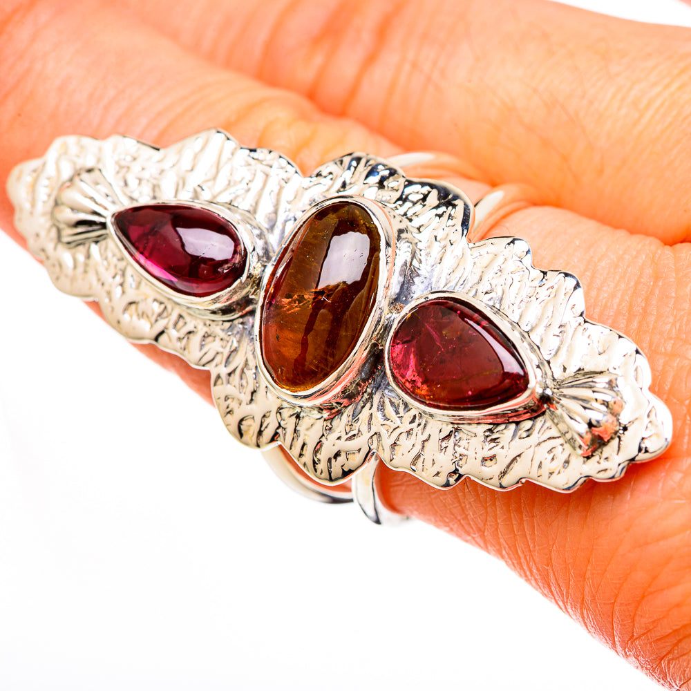 Pink Tourmaline Rings handcrafted by Anasilvercos - RING100703