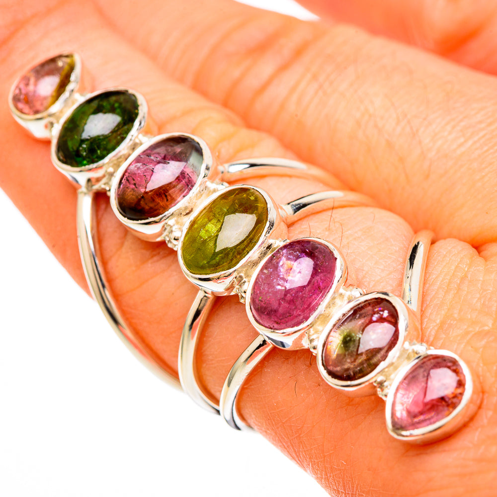 Multi-Tourmaline Rings handcrafted by Anasilvercos - RING100706