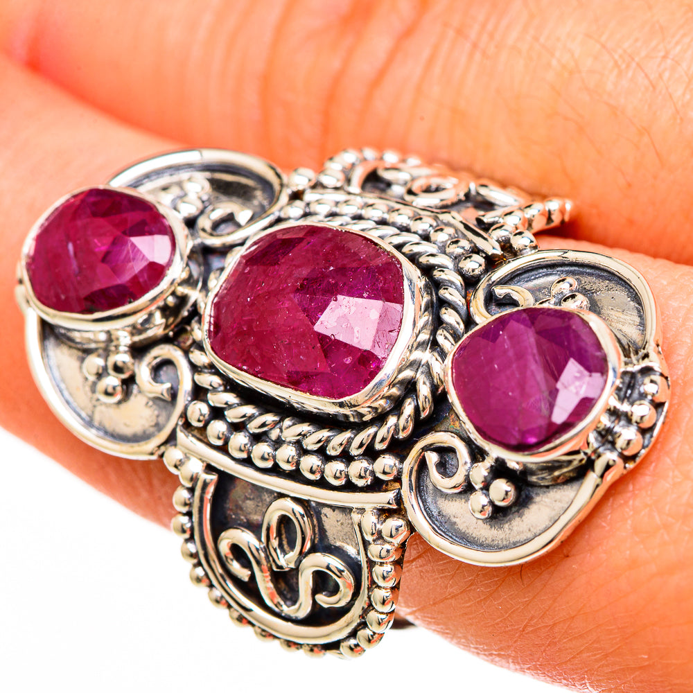 Ruby Rings handcrafted by Anasilvercos - RING100709