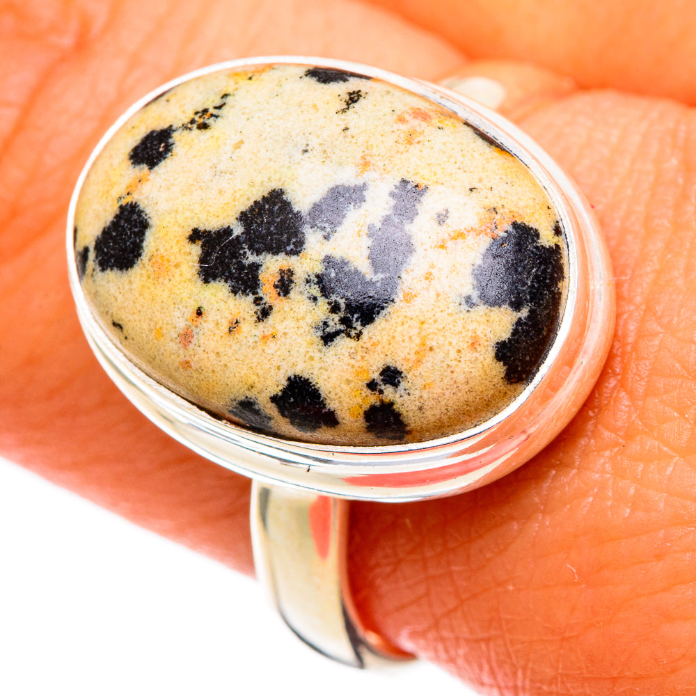 Dalmatian Jasper Rings handcrafted by Anasilvercos - RING100729