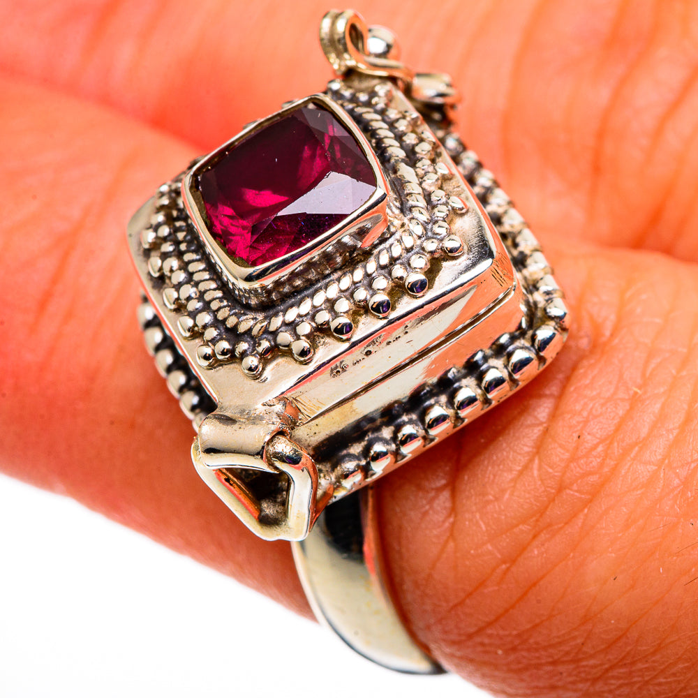 Garnet Rings handcrafted by Anasilvercos - RING100735