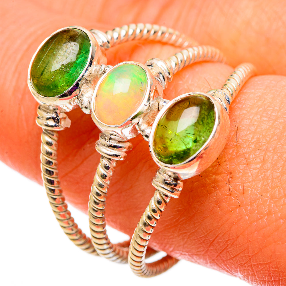 Ethiopian Opal Rings handcrafted by Anasilvercos - RING100744