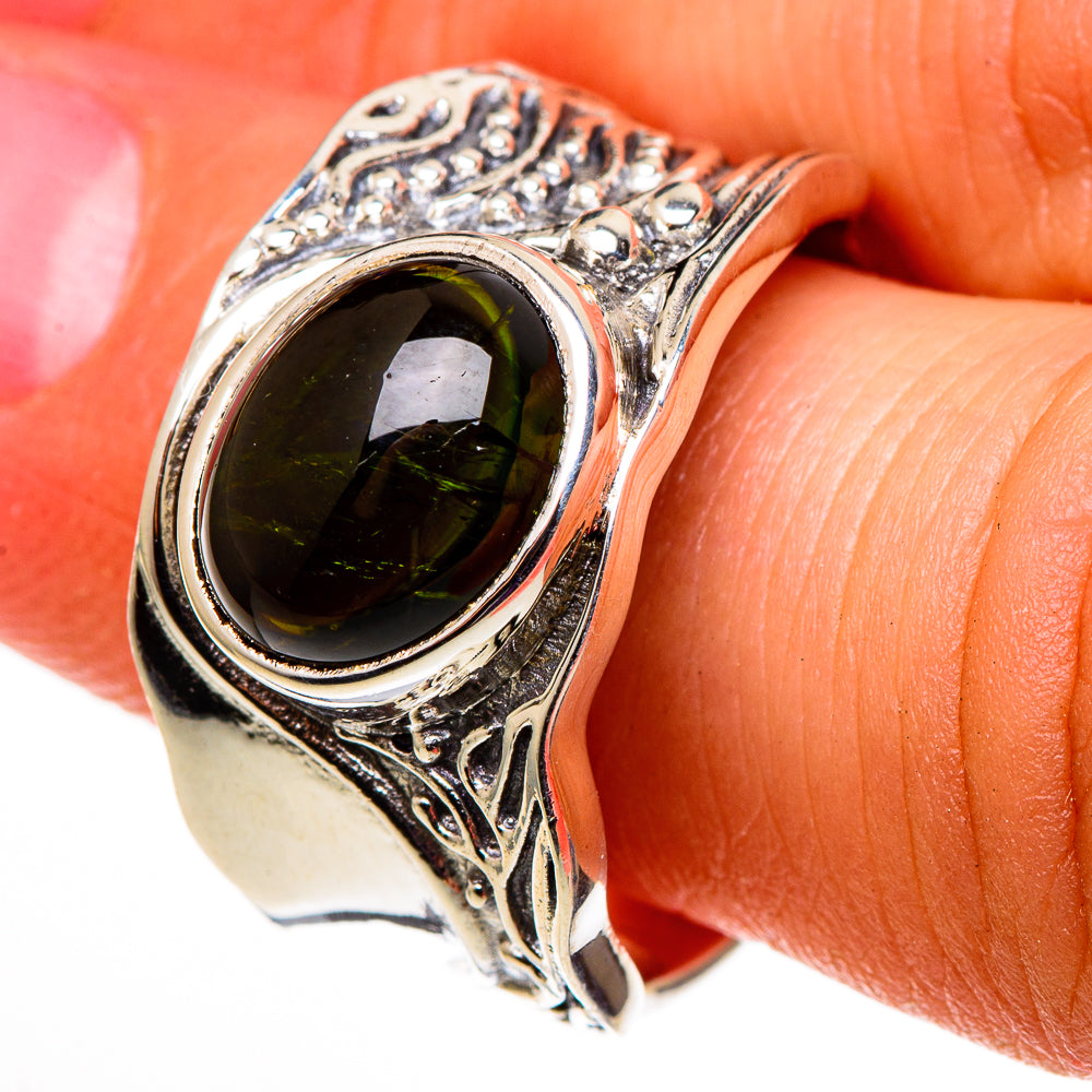 Peridot Rings handcrafted by Anasilvercos - RING100752