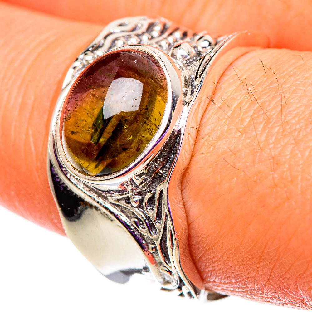 Watermelon Tourmaline Rings handcrafted by Anasilvercos - RING100768