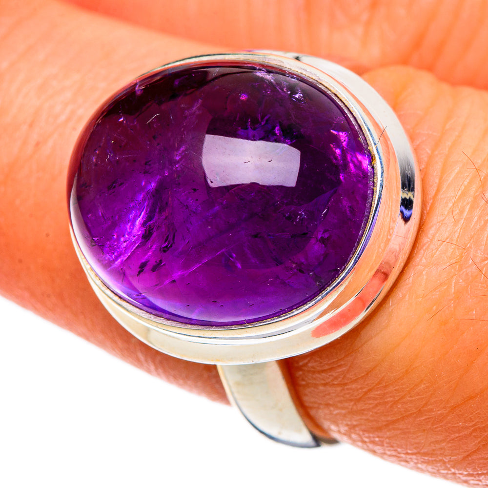 Amethyst Rings handcrafted by Anasilvercos - RING100791