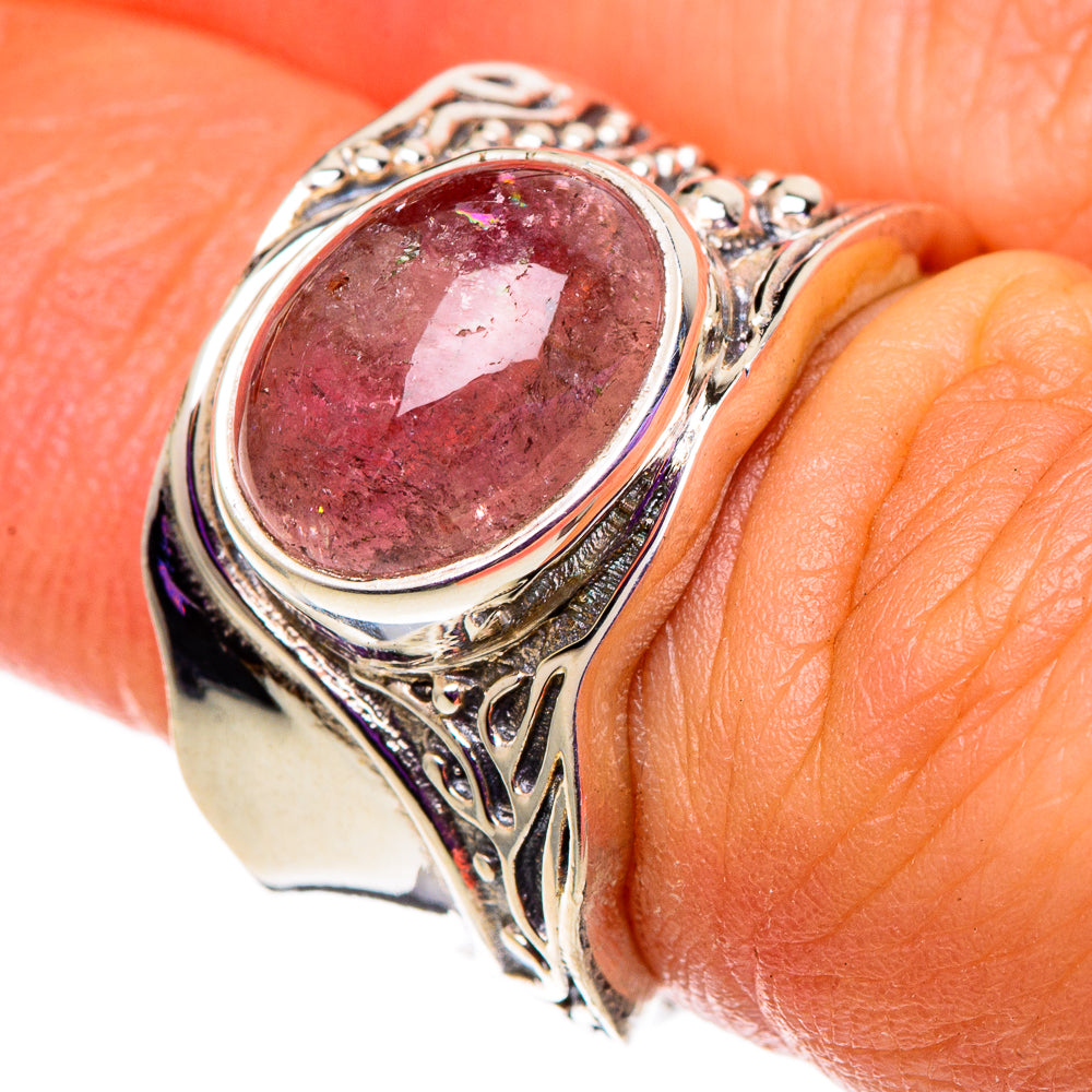 Pink Tourmaline Rings handcrafted by Anasilvercos - RING100801