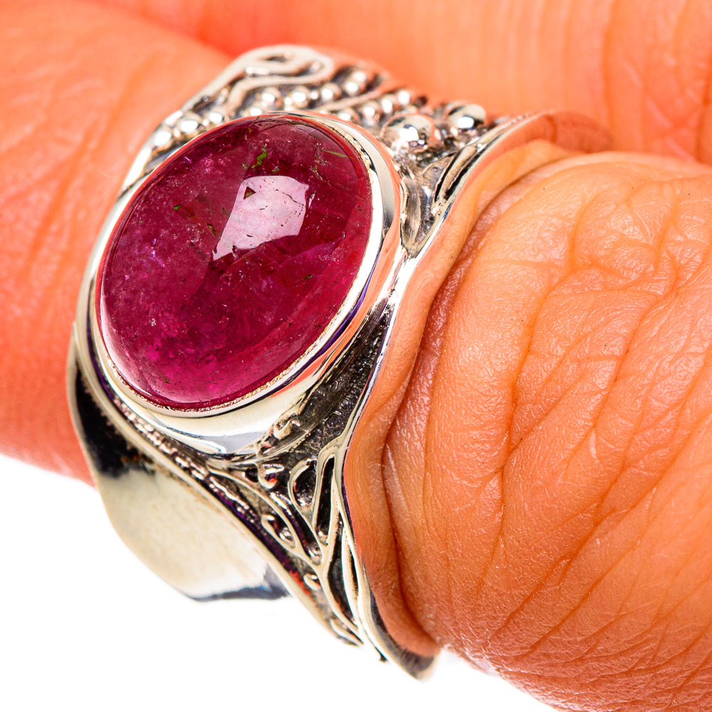 Pink Tourmaline Rings handcrafted by Anasilvercos - RING100803