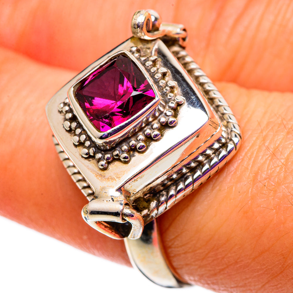 Rhodolite Garnet Rings handcrafted by Anasilvercos - RING100804
