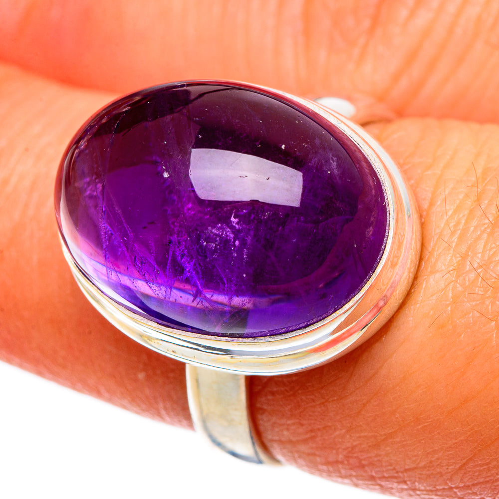 Amethyst Rings handcrafted by Anasilvercos - RING100807