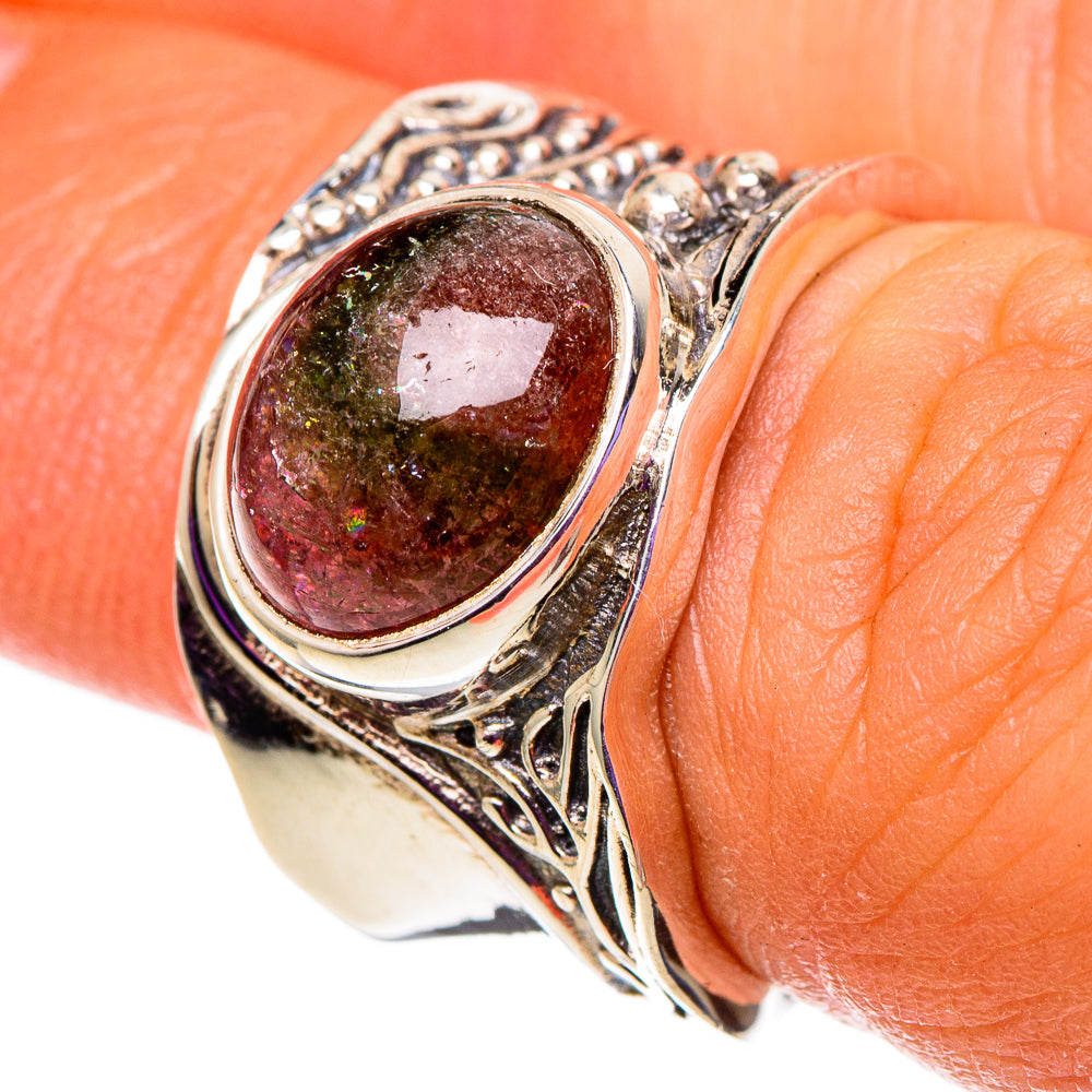 Watermelon Tourmaline Rings handcrafted by Anasilvercos - RING100809