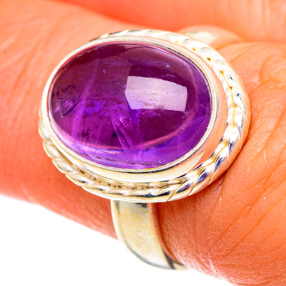 Amethyst Rings handcrafted by Anasilvercos - RING100825