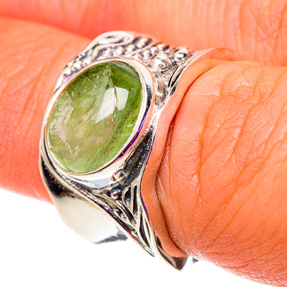 Prehnite Rings handcrafted by Anasilvercos - RING100832