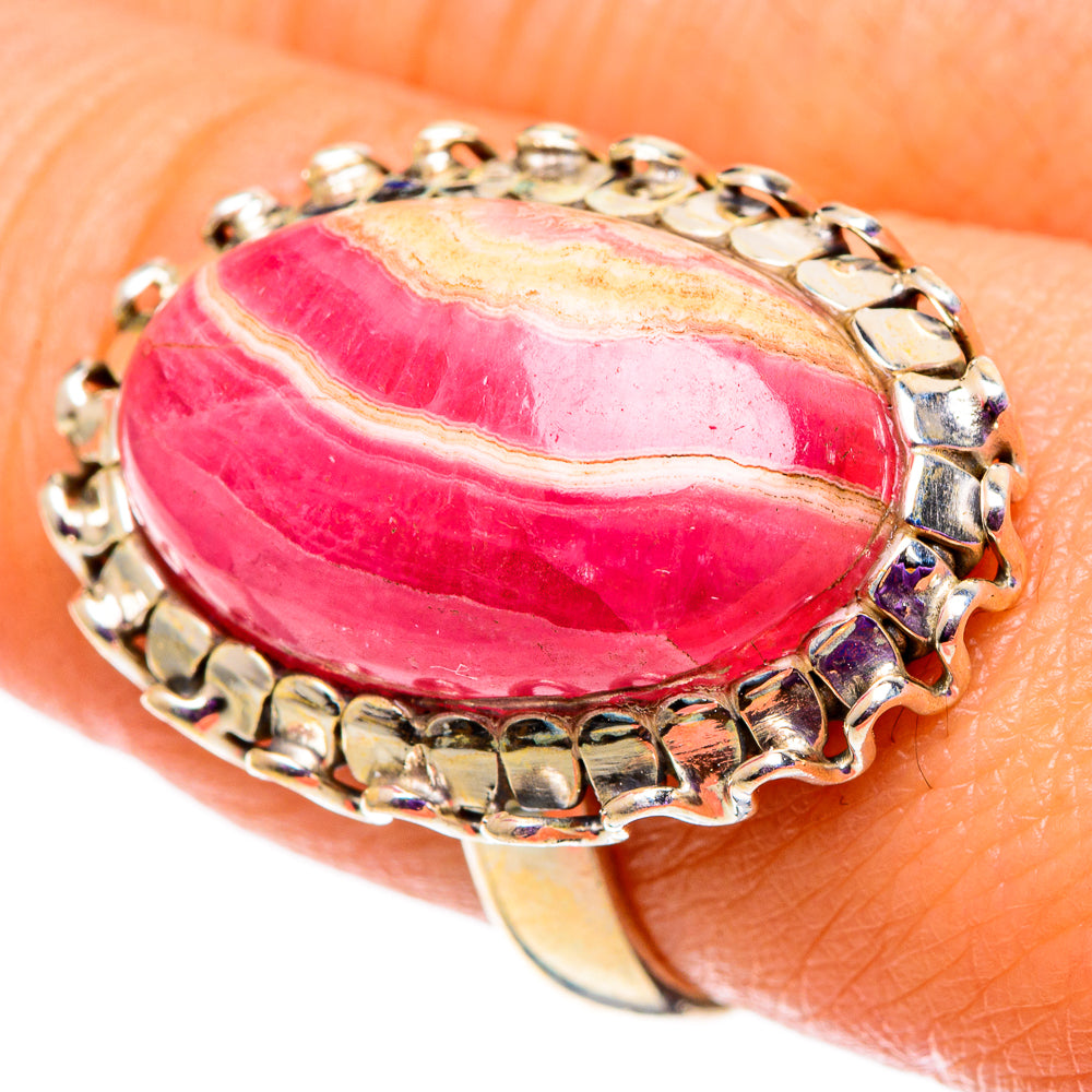 Rhodochrosite Rings handcrafted by Anasilvercos - RING100853