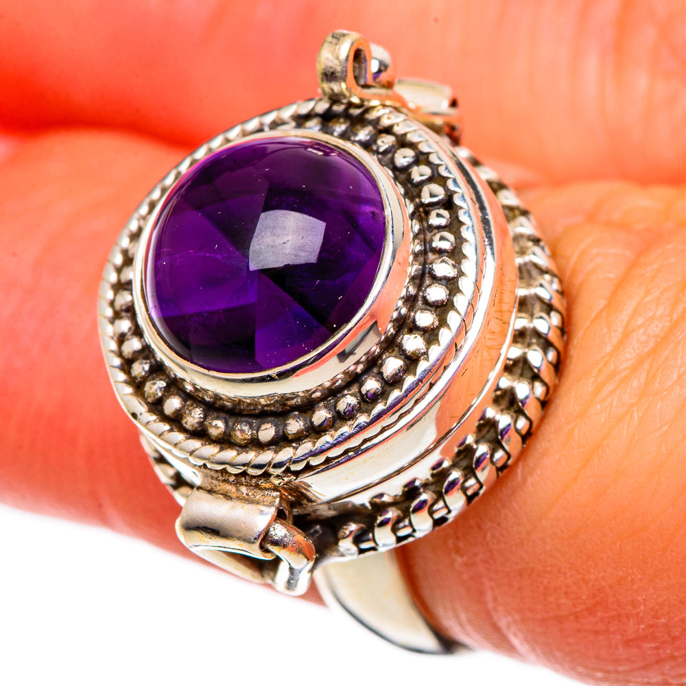 Amethyst Rings handcrafted by Anasilvercos - RING100867