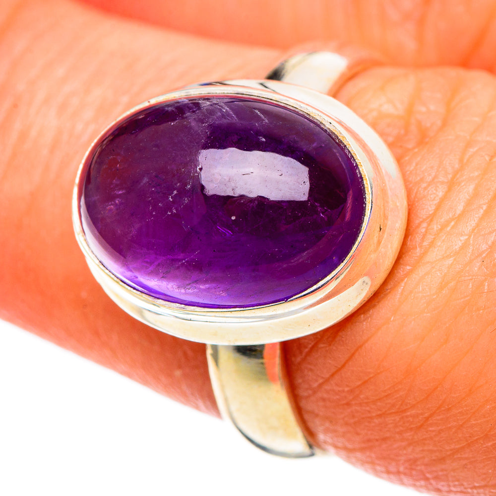 Amethyst Rings handcrafted by Anasilvercos - RING100874