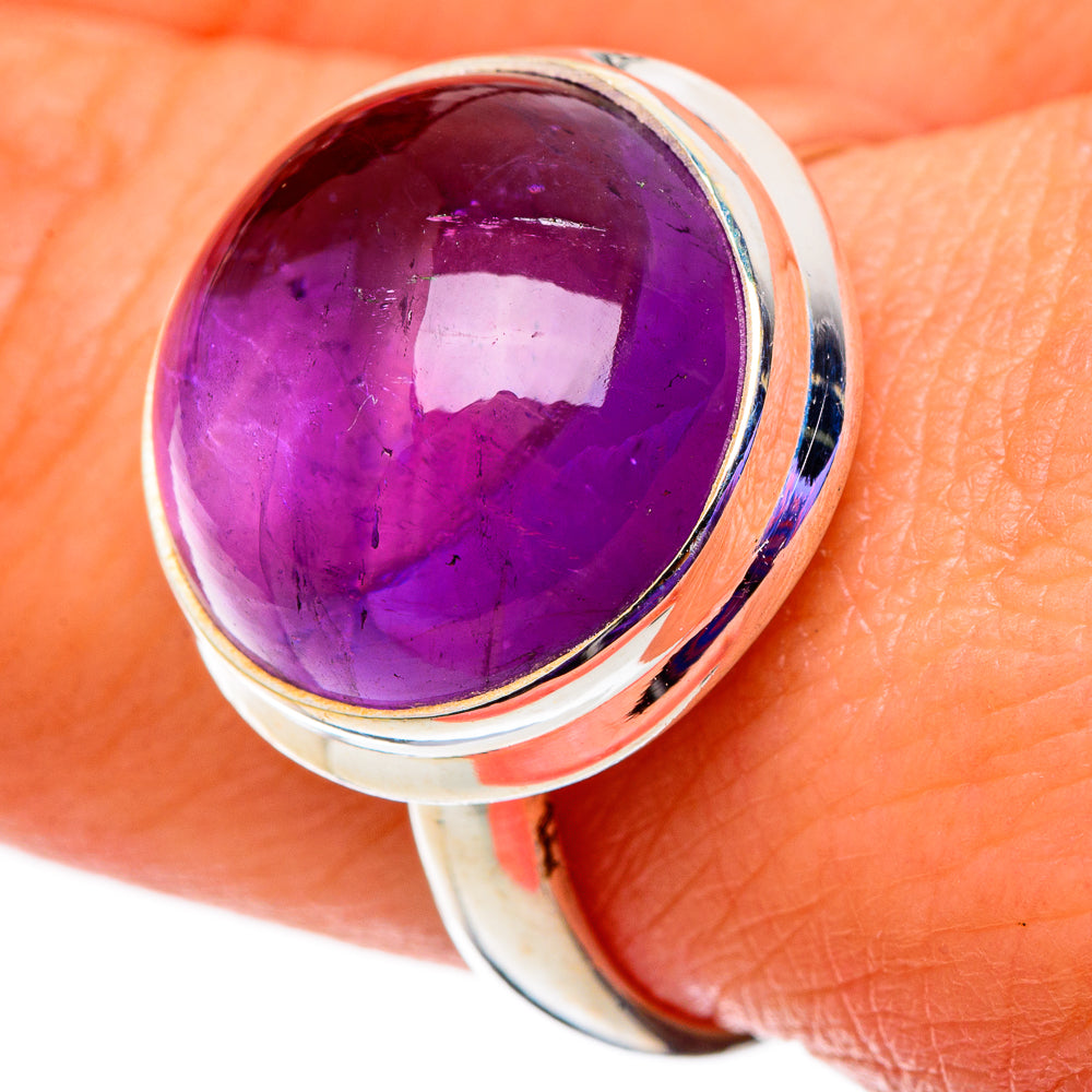 Amethyst Rings handcrafted by Anasilvercos - RING100875