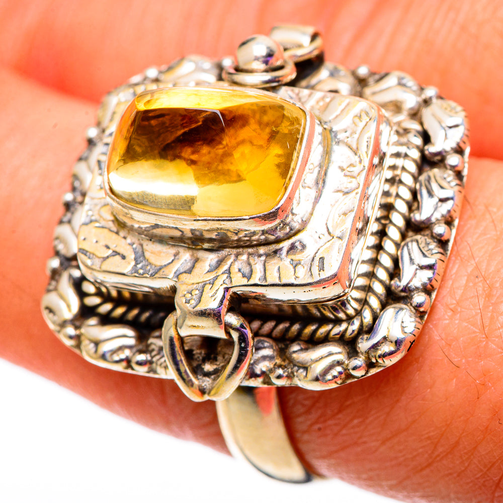 Citrine Rings handcrafted by Anasilvercos - RING100892