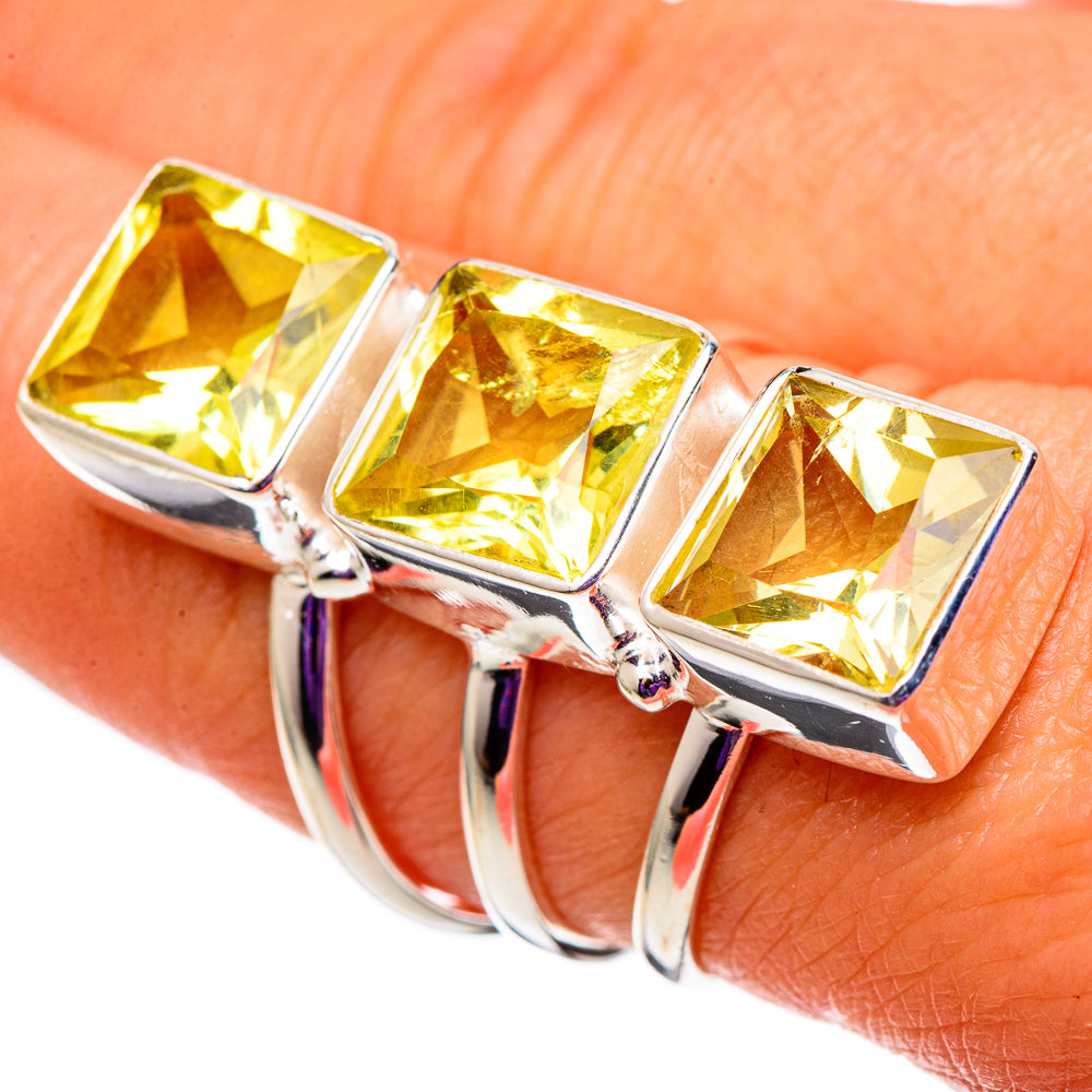 Citrine Rings handcrafted by Anasilvercos - RING100904