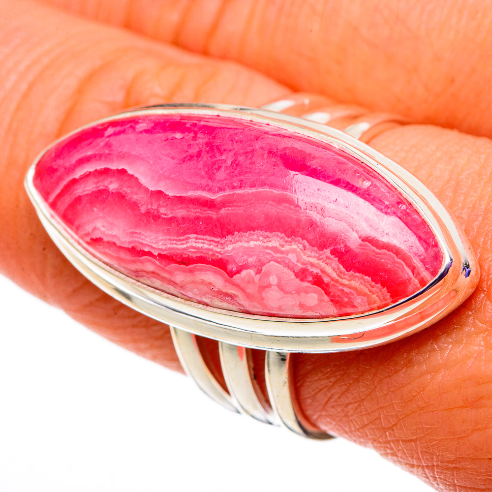 Rhodochrosite Rings handcrafted by Anasilvercos - RING100909