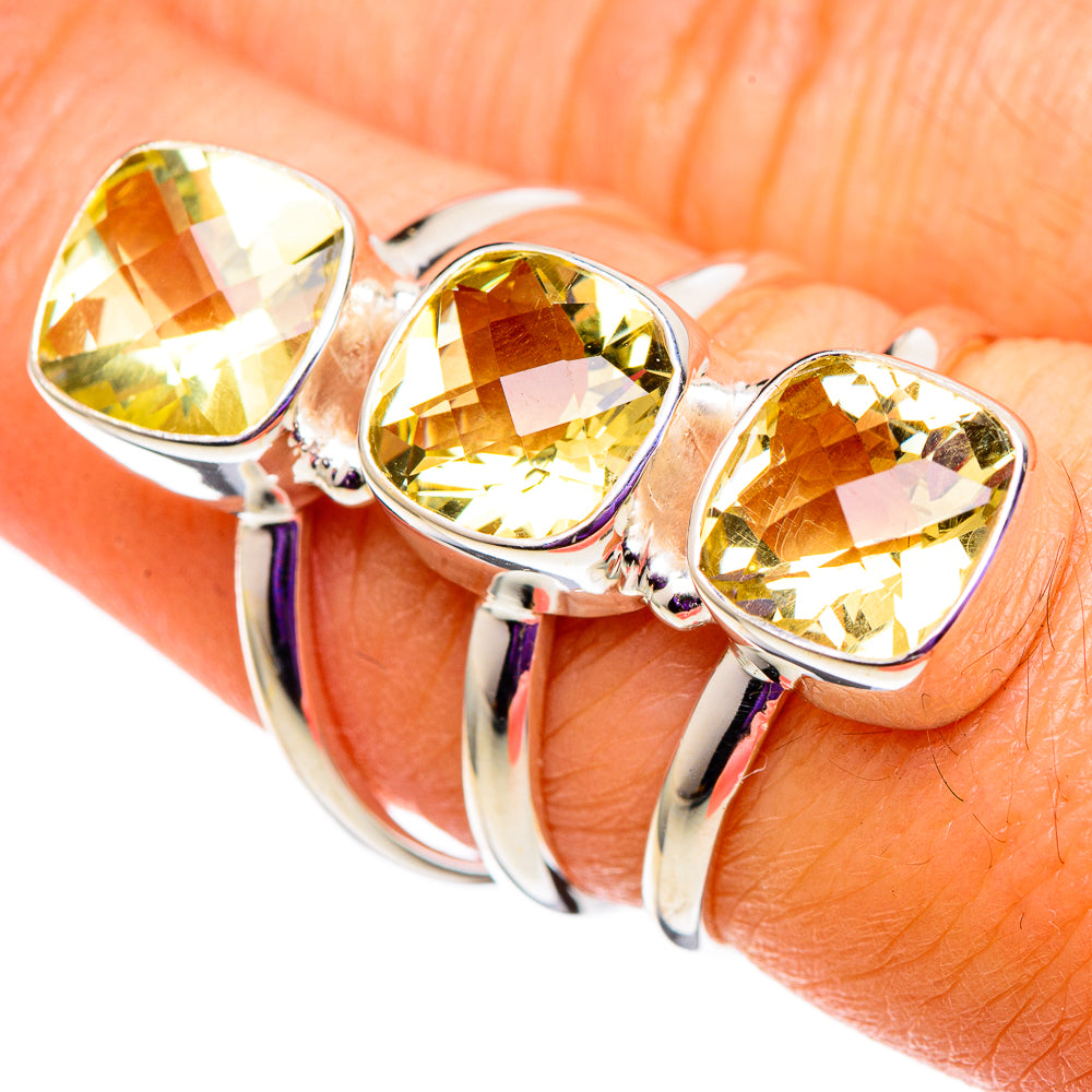 Citrine Rings handcrafted by Anasilvercos - RING100916