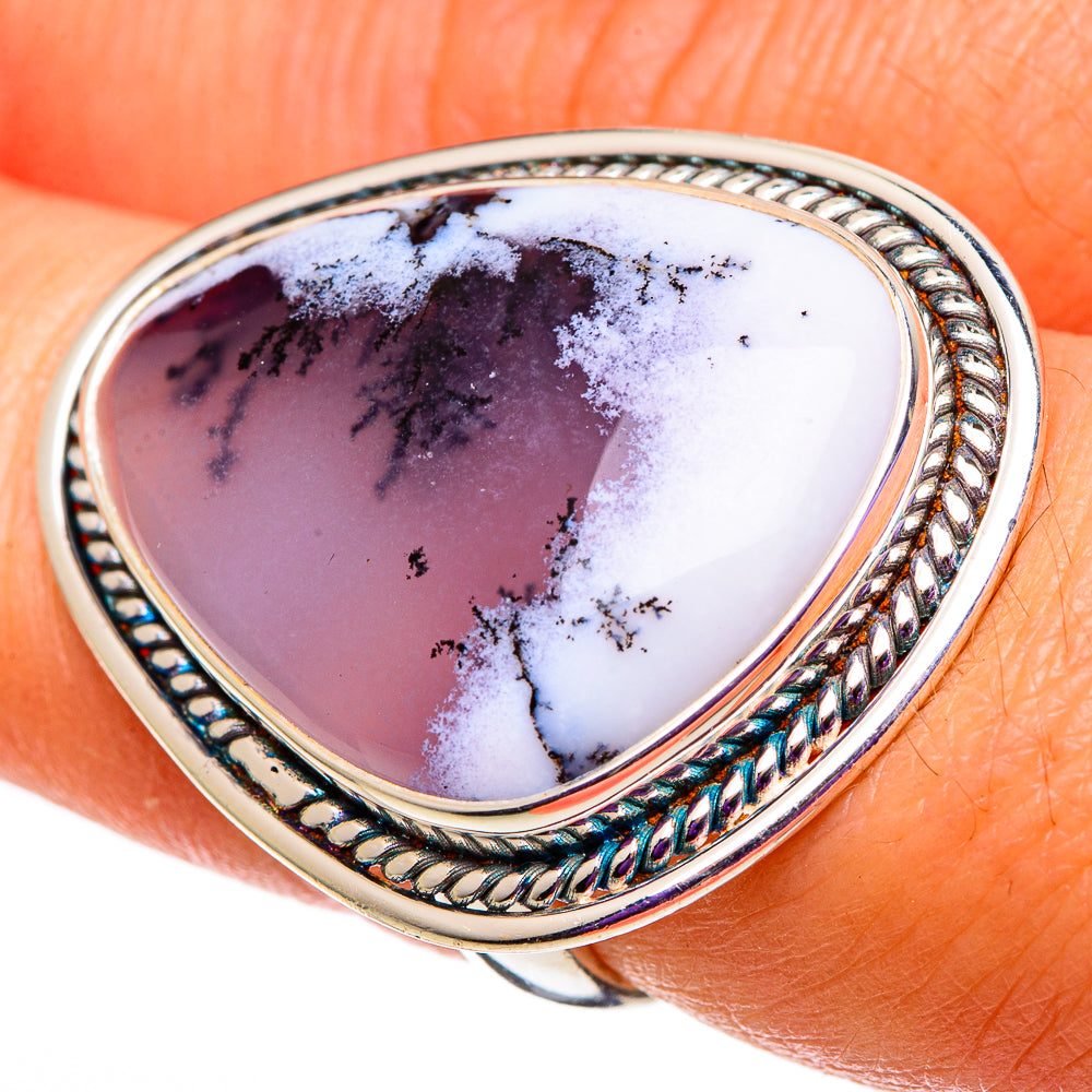Dendritic Opal Rings handcrafted by Anasilvercos - RING100925