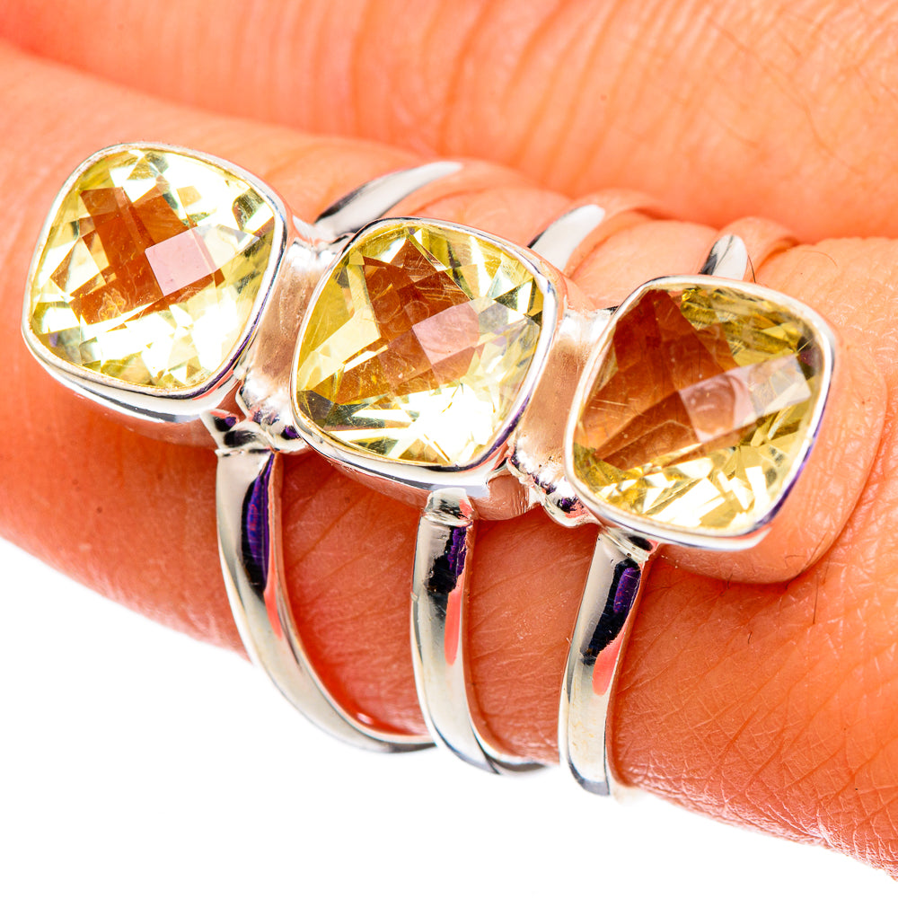 Citrine Rings handcrafted by Anasilvercos - RING100928
