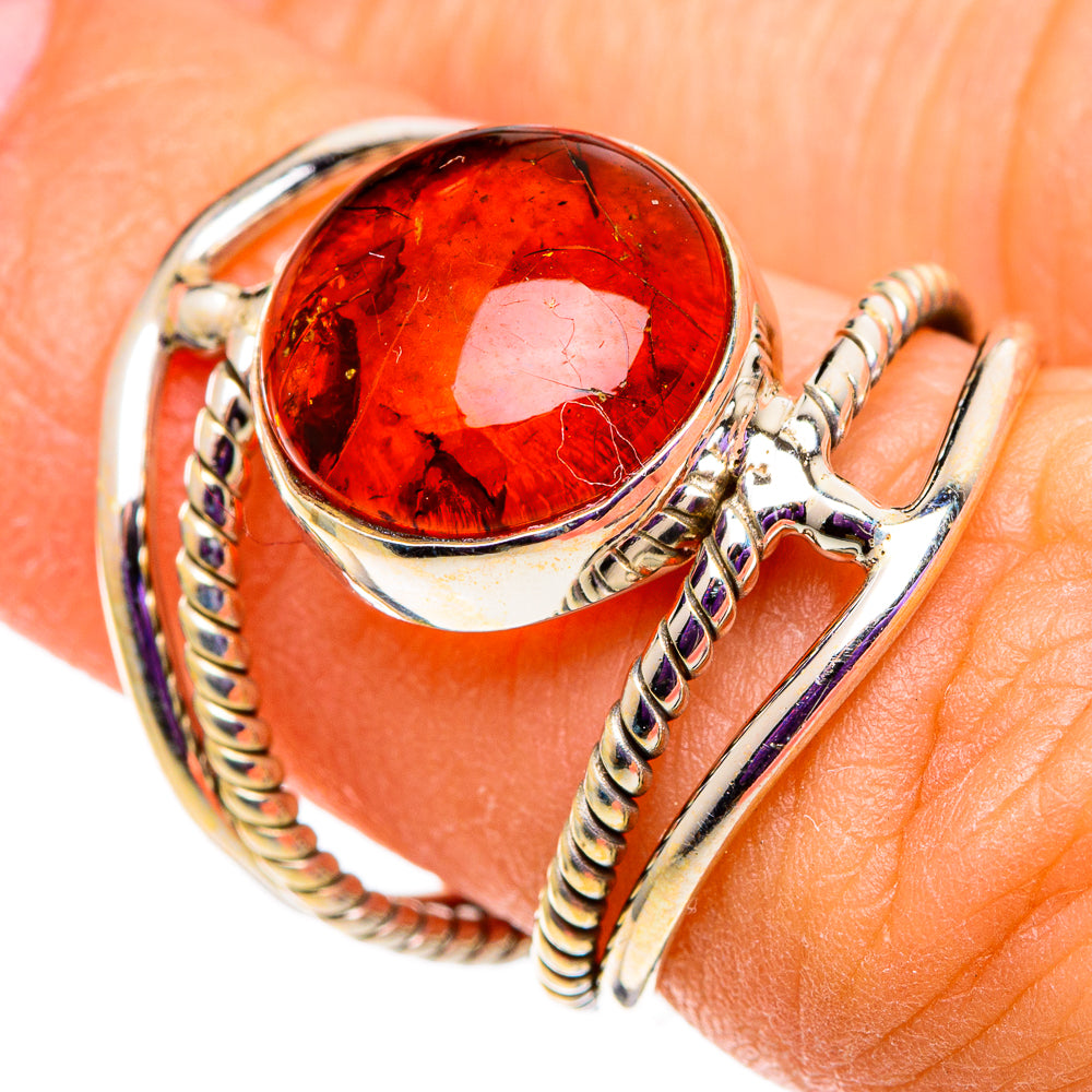Baltic Amber Rings handcrafted by Anasilvercos - RING100946