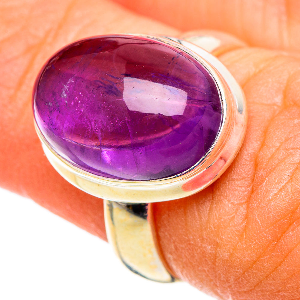 Amethyst Rings handcrafted by Anasilvercos - RING100951