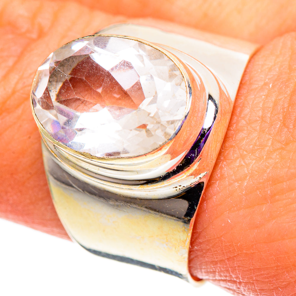 White Quartz Rings handcrafted by Anasilvercos - RING100955