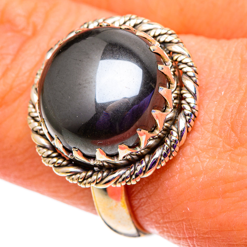 Hematite Rings handcrafted by Anasilvercos - RING100962