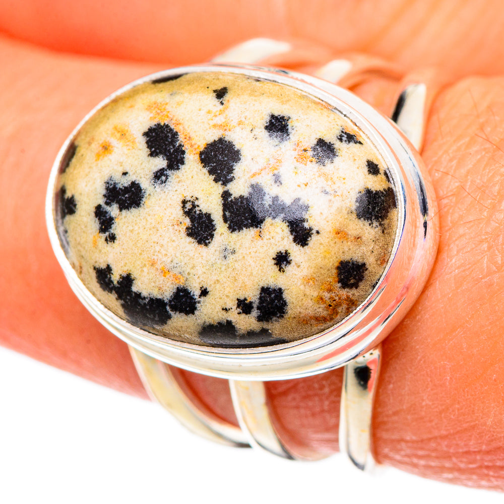 Dalmatian Jasper Rings handcrafted by Anasilvercos - RING100971