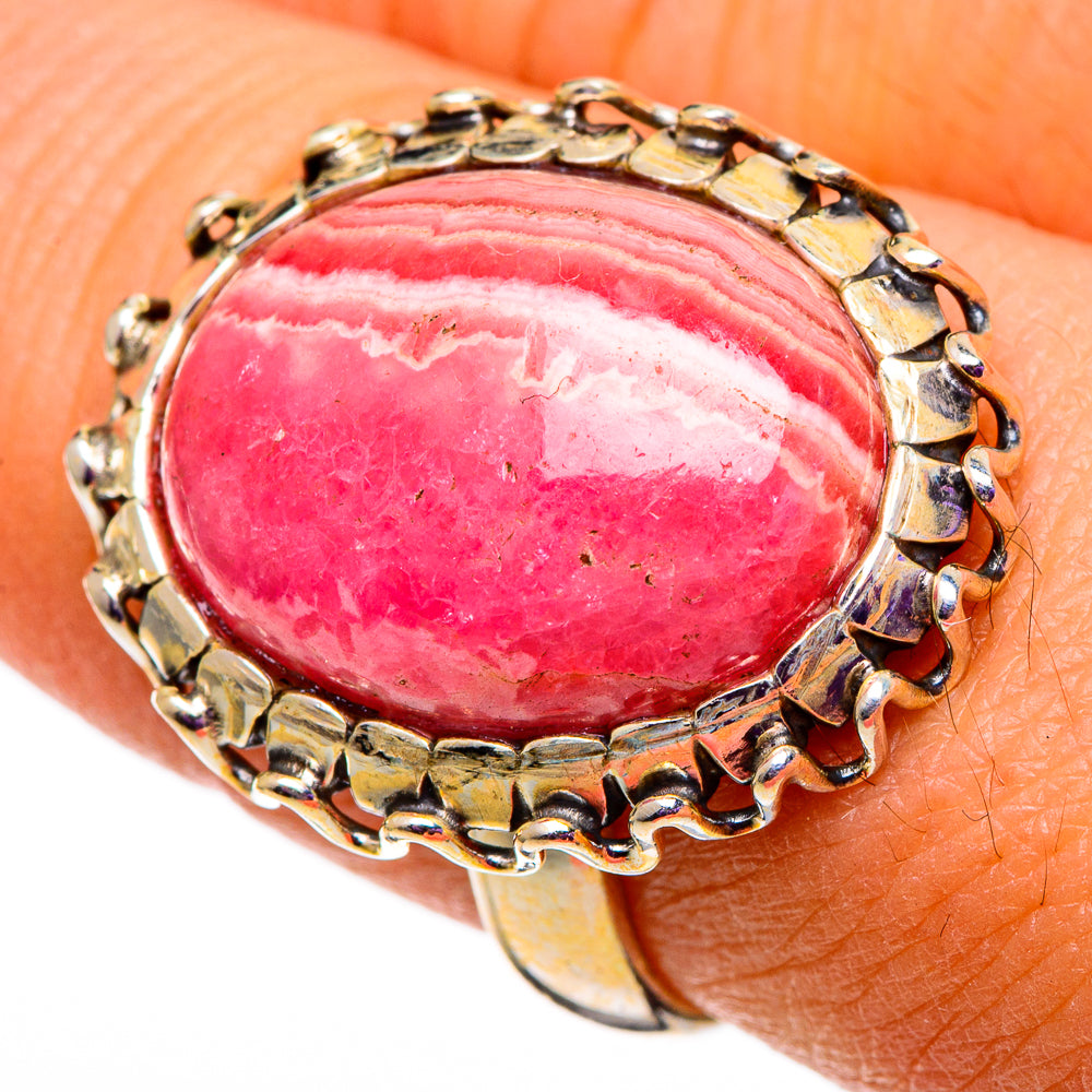 Rhodochrosite Rings handcrafted by Anasilvercos - RING100975